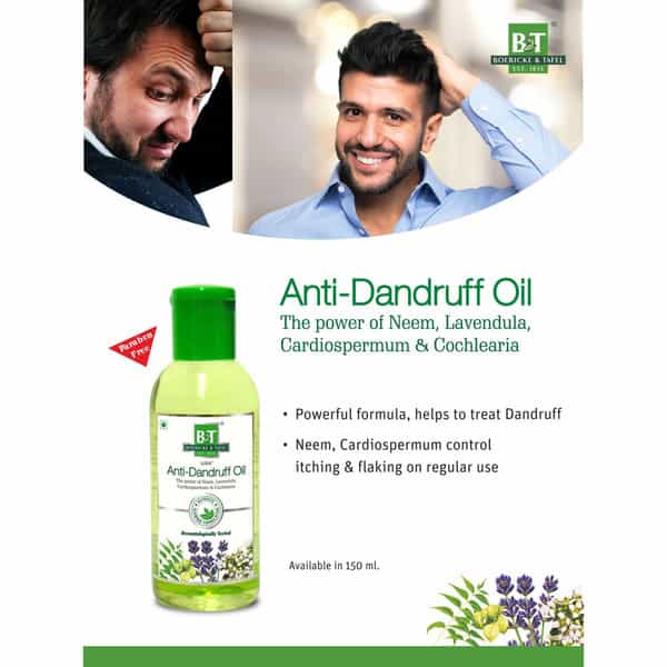 B&T Anti Dandruff Oil For Dandruff Control - 150 Ml (Pack Of 2)