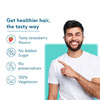 Hk Vitals Biotin Hair Gummies | 10000 Mcg Biotin With Zinc | Vegan | Strawberry (60 No)