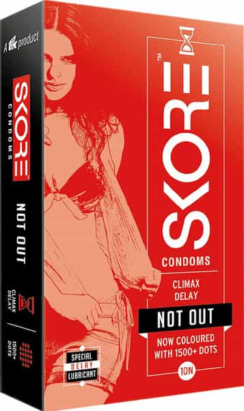 Skore Climax Delay Condoms (Not Out) 10N (Pack Of 4)