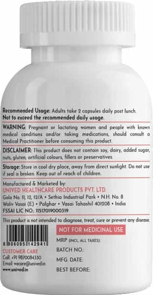 Unived Pcos Fertility - 60 Capsules