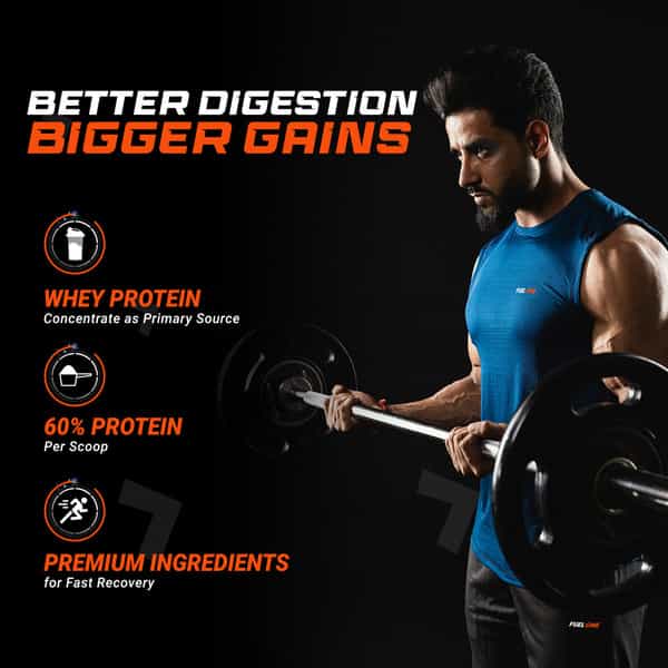 Fuel One Whey Protein (Fudge Chocolate | 1Kg / 2.2Lbs) | 24G Protein
