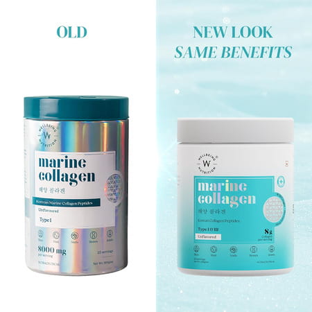 Wellbeing Nutrition Pure Korean Marine Collagen Supplements For Women & Men | 200g | Unflavored