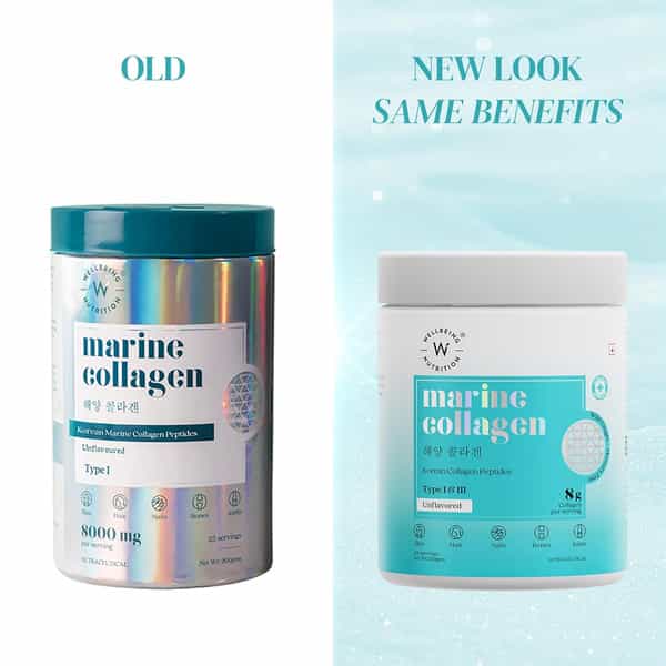 Wellbeing Nutrition Pure Korean Marine Collagen Supplements For Women & Men | 200G | Unflavored