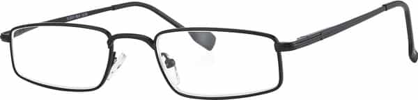 Klar Eye Full Rim Rectangle Reading Glasses Men And Women +0.75 To +3.50+1.50 Power Shiny Black