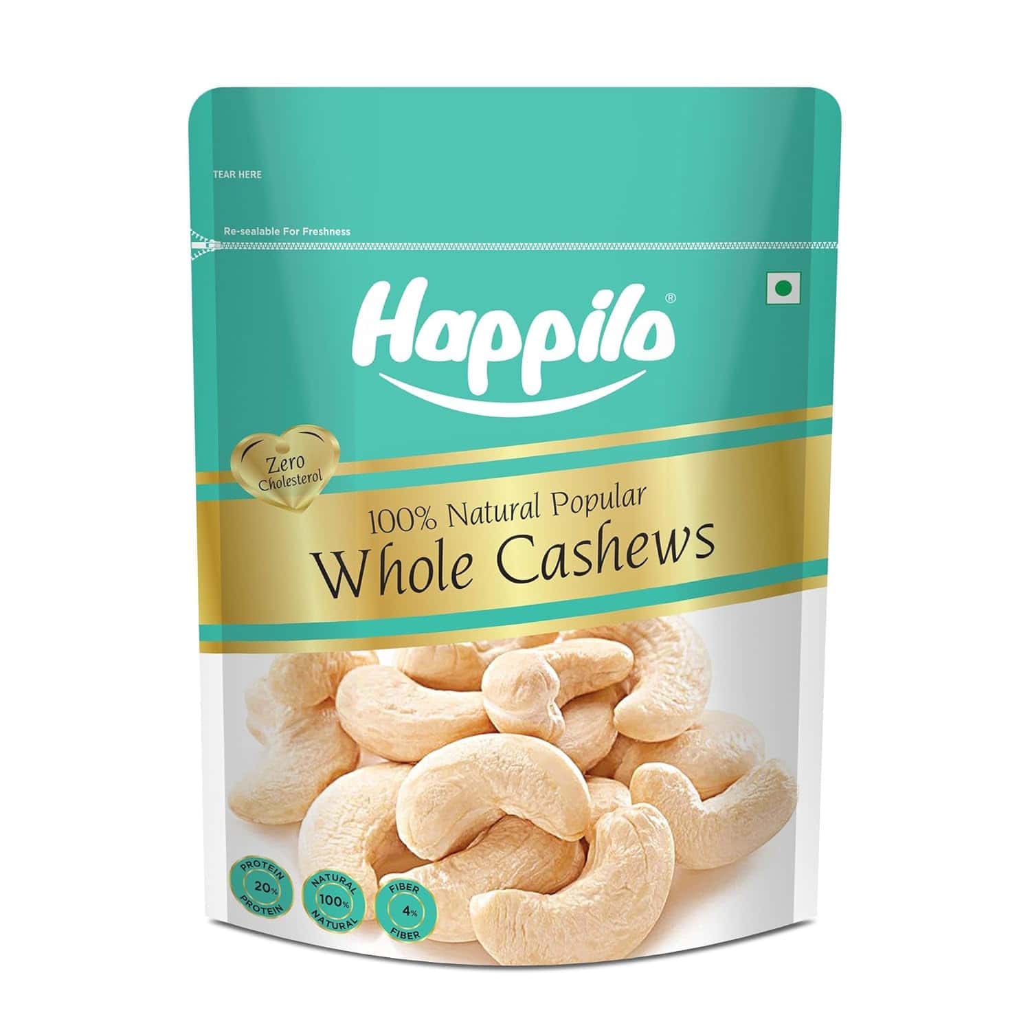 Happilo Natural Popular Cashews 400g