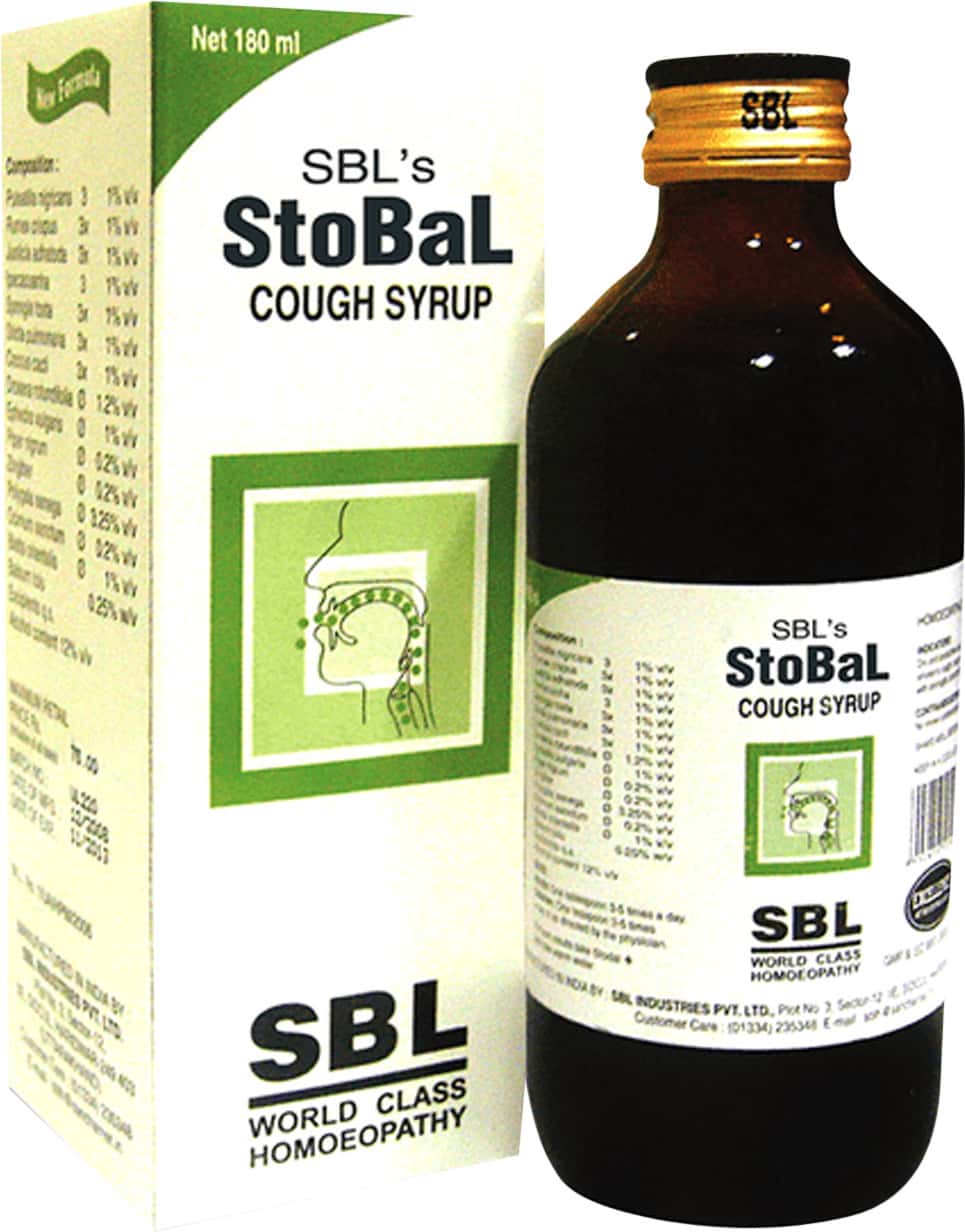 Sbl Stobal Sugar Free Caugh Syrup 180 Ml