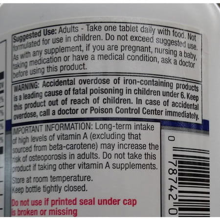 Equate Complete Multivitamin Women 50+ | 100 Tablets