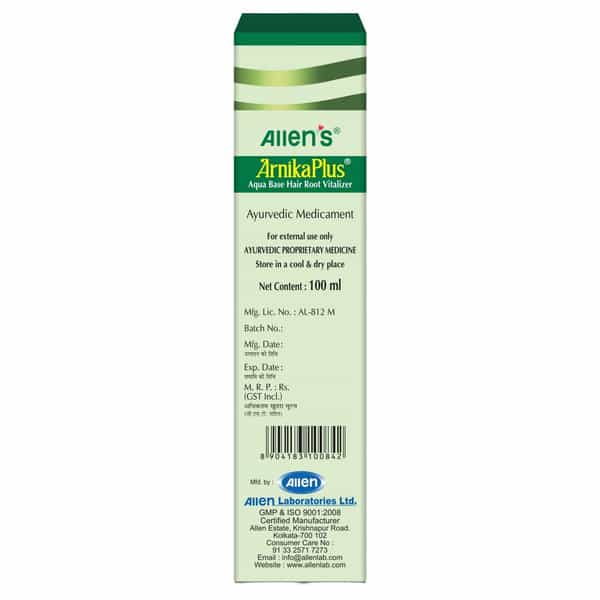 Allen Laboratories Arnika Plus Hair Root Vitalizer 100 Ml (Pack Of 2)