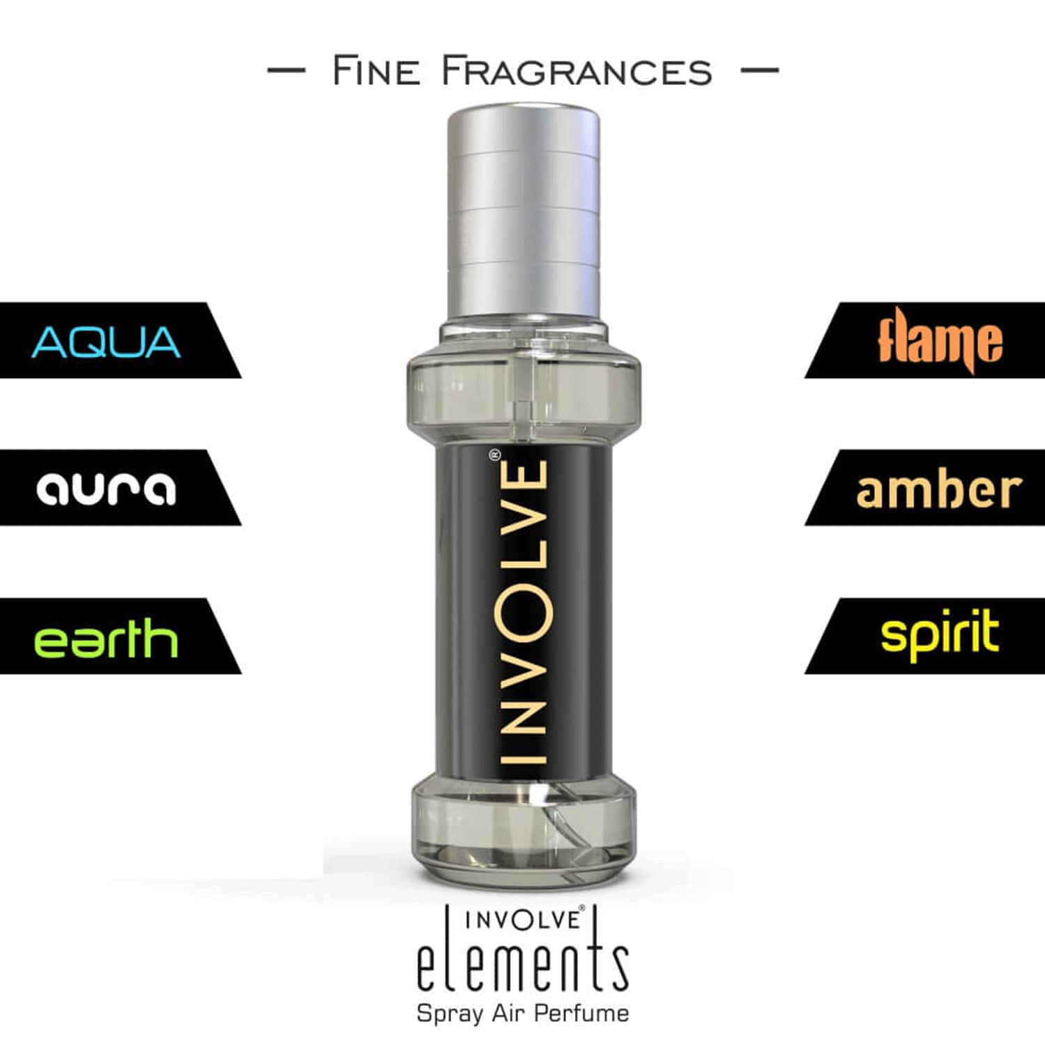 Involve Elements Aqua Spray Air Perfume - Oceanic Car Fragrance Air Freshener Spray - Iele01