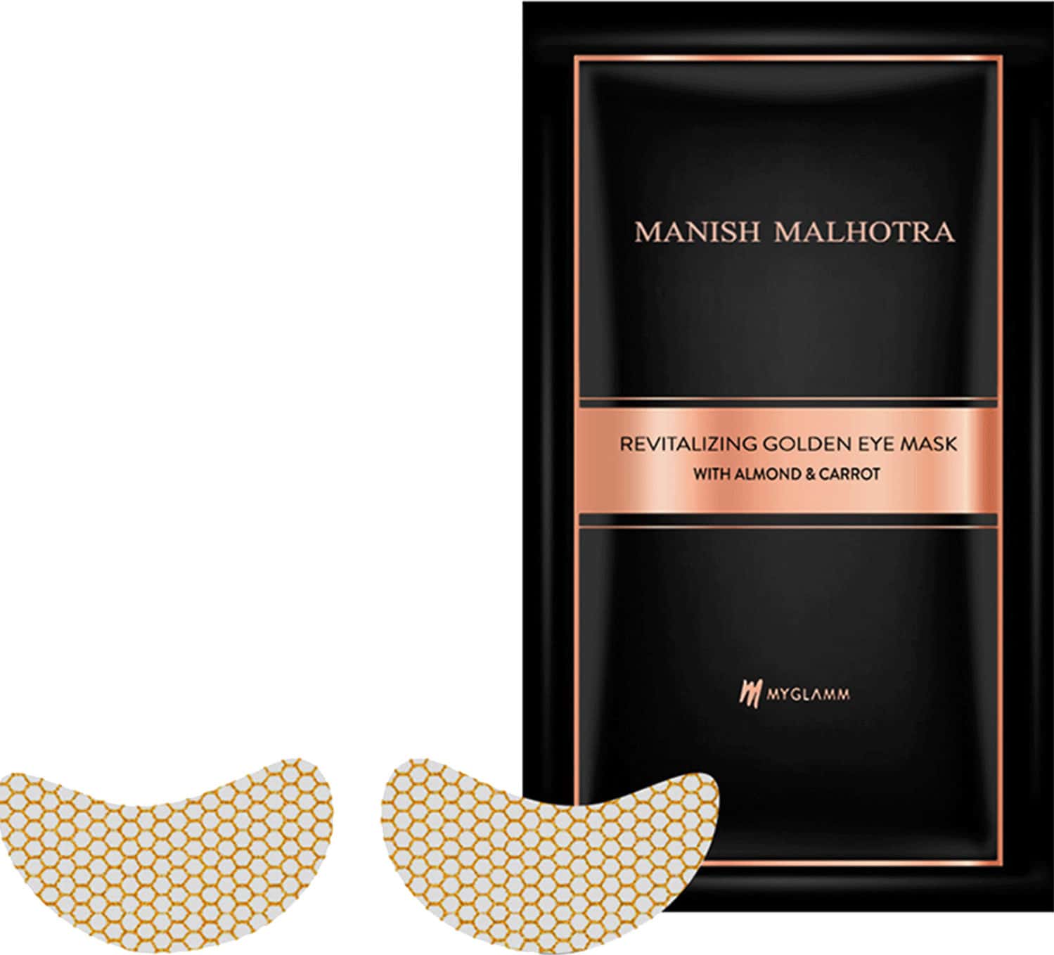 Manish Malhotra Beauty By Myglamm Revitalizing Golden Eye Mask With Almond & Carrot