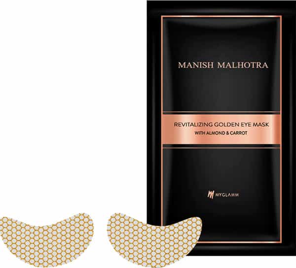 Manish Malhotra Beauty By Myglamm Revitalizing Golden Eye Mask With Almond & Carrot