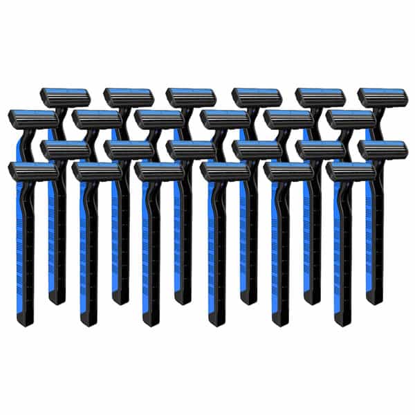 Zlade Glide Ii Plus Readyshaver Twin Blade Disposable Shaving Razor For Men - Pack Of 24