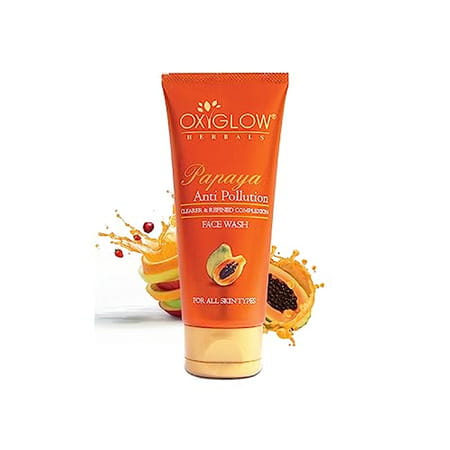 Oxyglow Herbals Face Wash Papaya Depp Cleaning |Exfoliatescleanses &Moisturises 100gram