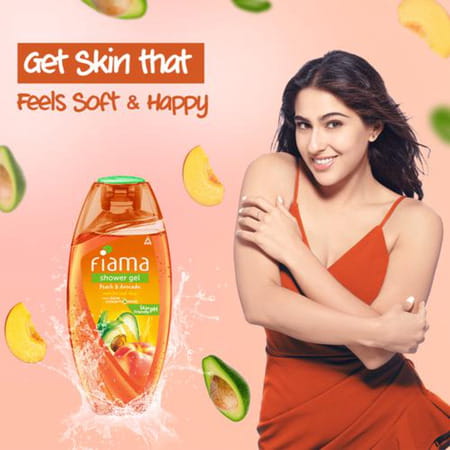 Fiama Shower Gel - Peach & Avocado Moisturised Skin With Skin Conditioner - 250 Ml