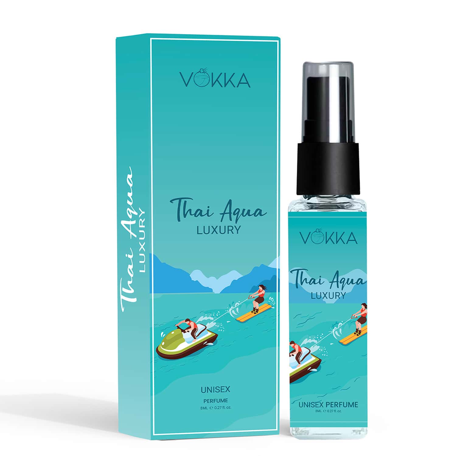 Vokka Pocket Perfume Thai Aqua 8ml Luxury Long Lasting Perfume For Men & Women | Edp Scent For Gift