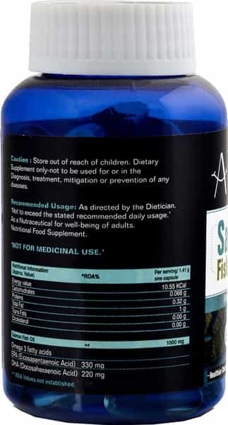 Alvizia Salmon Fish Oil - 1000Mg Fish Oil Capsules Bottle Of 60