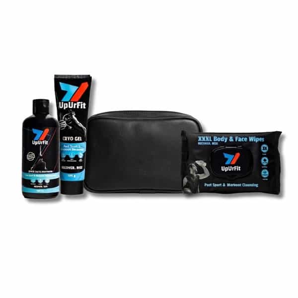 Upurfit Recovery Kit (Cryo Gel 100G | Epsom Salts Bodywash 330Ml | 3Xl Body & Face Wipes 10N)
