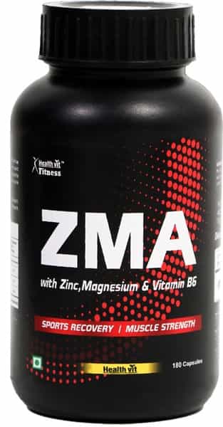 Healthvit Fitness Zma (Zinc Magnesium Aspartate Vitamin B6) - 180 Capsules