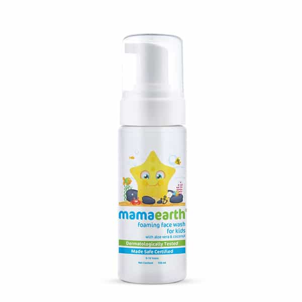 Mamaearth Foaming Face Wash For Kids With Aloe Vera And Coconut - 150Ml