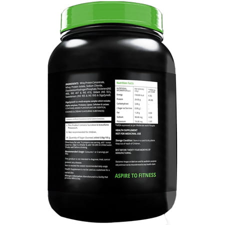 Fitspire Gold Standard 100% Whey Protein Isolate - 1 Kg/2.2 Lb | 33 Gm Serving Size | 30 Serving