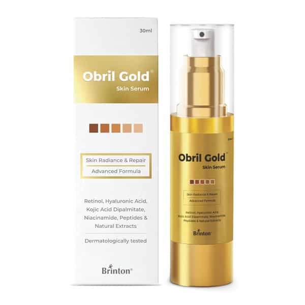 Brinton Obril Gold Skin Serum For Hyperpigmentation With Hyaluronic Acid | 30Ml X Pack Of 3
