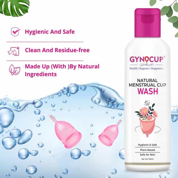 Gynocup Premium Menstrual Cup For Women Small Size With Wash-100Ml (Combo)