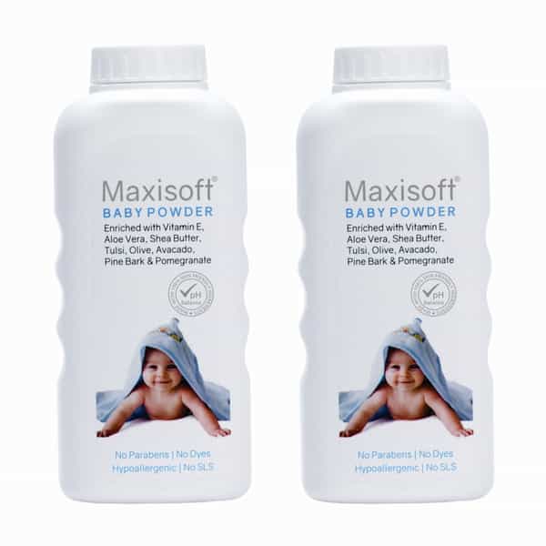 Maxisoft Baby Powder | Bottle | 100 Gm | Pack Of 2
