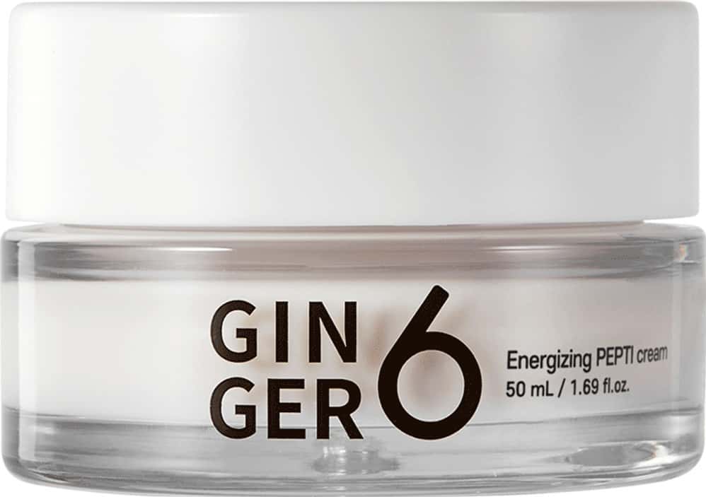 Ginger6 Energizing Pepti Cream 52% Ginger Extract Water For Anti-Wrinkle & Skin Firming - 50ml