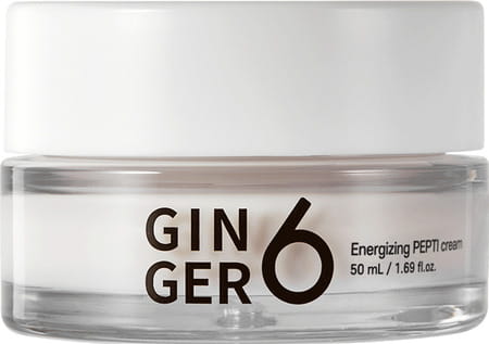 Ginger6 Energizing Pepti Cream 52% Ginger Extract Water For Anti-Wrinkle & Skin Firming - 50ml