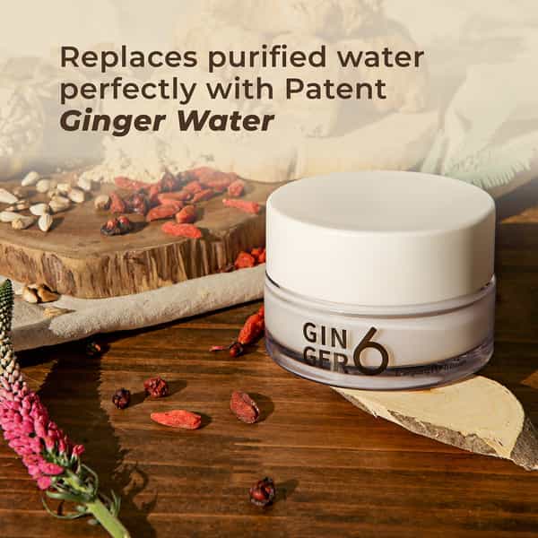 Ginger6 Energizing Pepti Cream 52% Ginger Extract Water For Anti-Wrinkle & Skin Firming - 50Ml