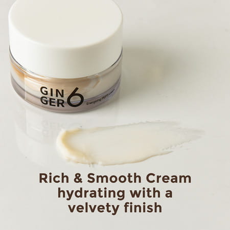 Ginger6 Energizing Pepti Cream 52% Ginger Extract Water For Anti-Wrinkle & Skin Firming - 50Ml
