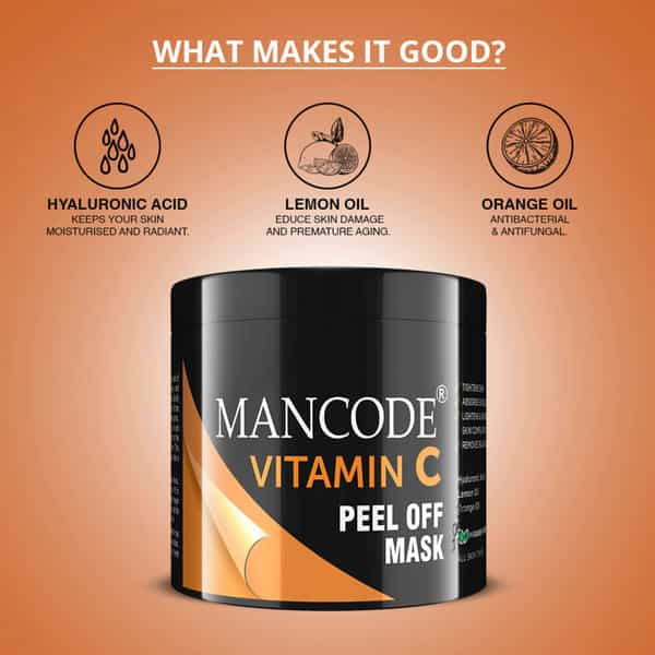Mancode Vitamin C Peel Off Mask 100Gm