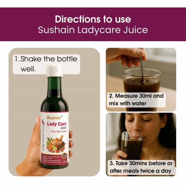 Sushain Lady Care Juice For Her Care Bottle Of 500 Ml(Pack Of 2)