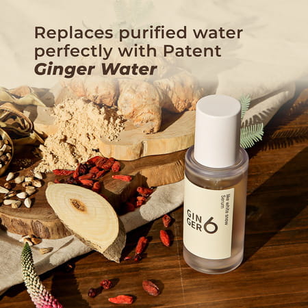 Ginger6 Snow Serum 70% Ginger Extract Water For Brightening Anti-Wrinkle & Skin Firming - 30Ml