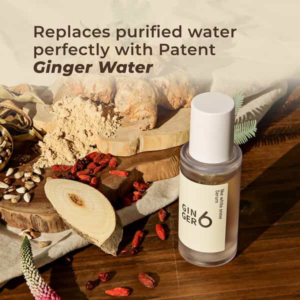 Ginger6 Snow Serum 70% Ginger Extract Water For Brightening Anti-Wrinkle & Skin Firming - 30Ml