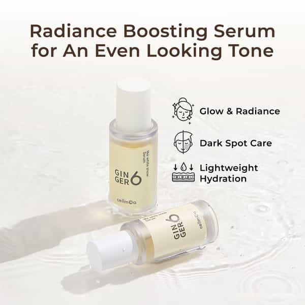 Ginger6 Snow Serum 70% Ginger Extract Water For Brightening Anti-Wrinkle & Skin Firming - 30Ml