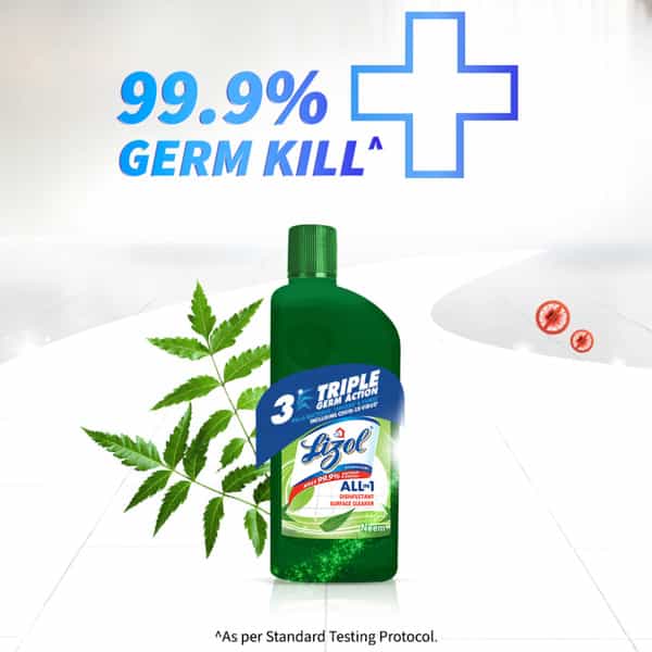 Lizol Neem Disinfectant Floor Cleaner Liquid Bottle Of 500 Ml