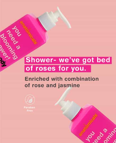 Anatomicals | Rose Body Cleanser | Softly Cleanses & Radiates | Paraben Free | Unisex | 300 Ml
