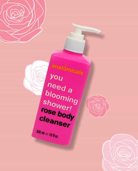 Anatomicals | Rose Body Cleanser | Softly Cleanses & Radiates | Paraben Free | Unisex | 300 Ml