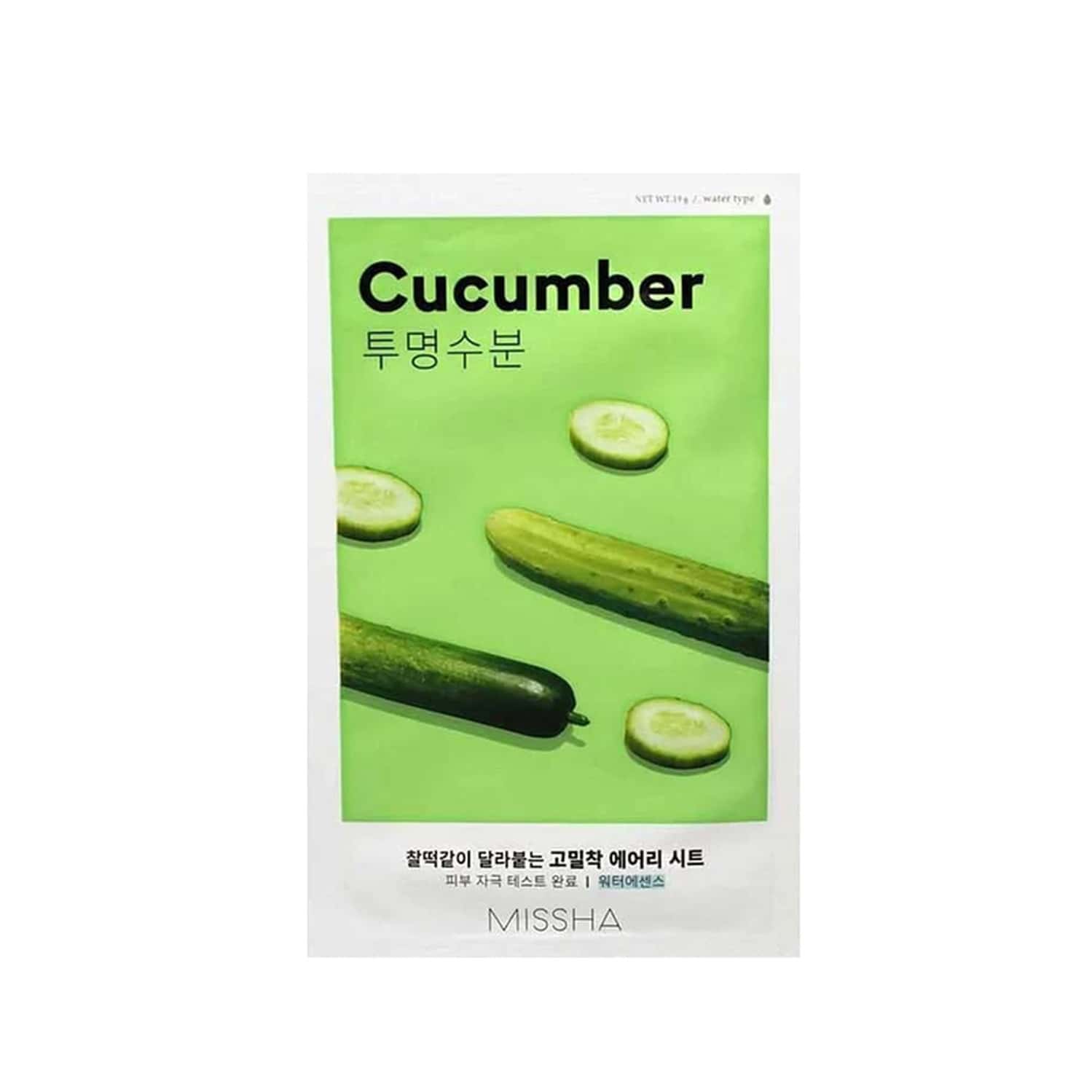 Missha Airy Fit Sheet Mask [cucumber] - Pack Of 5