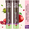 Vegan Greens Apple Cider Vinegar With Garcinina, Pomegrate, Green Tea, Vit B6- 50 Effer, Lemonginger