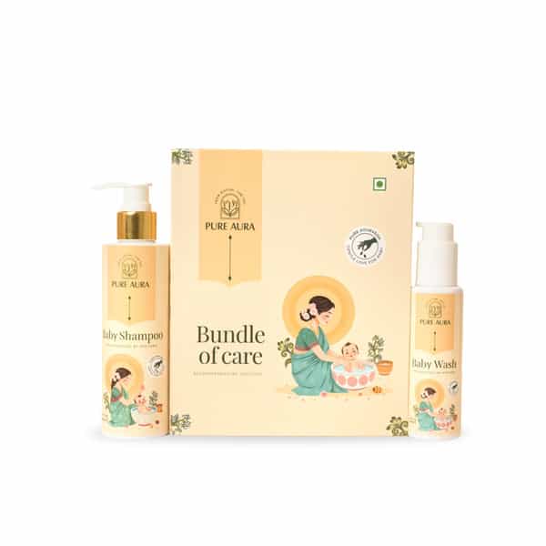 Pure Aura Clean Baby Kit | Tear-Free Baby Shampoo & Gentle Body Wash