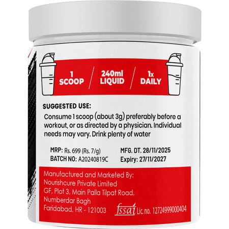 Sos Nutrition Creatine Monohydrate Powder| 3G Per Serving Unflavoured Micronized Creatine (100G)