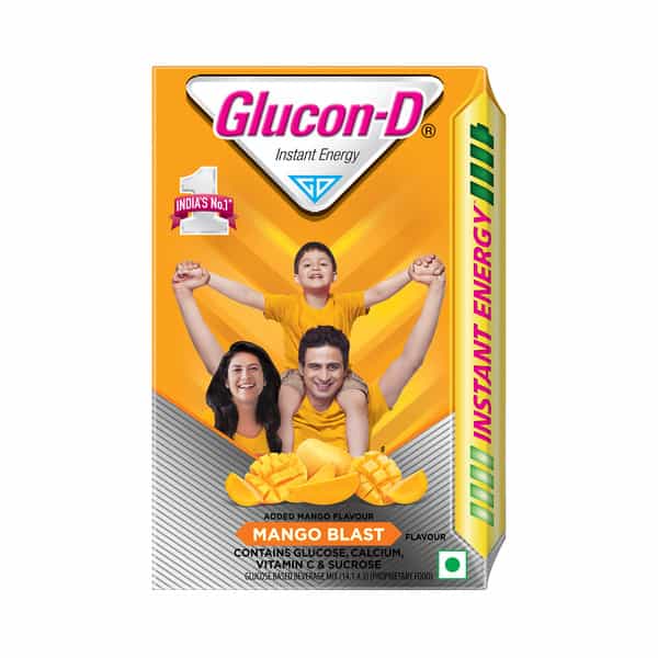 Glucon-D Mango Blast With 3 Benefits Of Energy | Recovery | And Immunity | 450 G