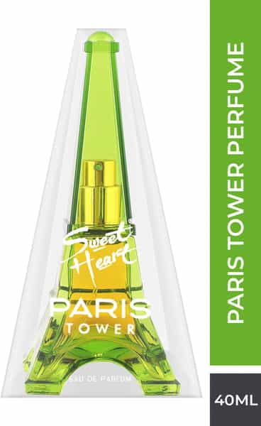 Sweet Heart Light Green Paris Tower Long Lasting Eau De Perfume 40Ml