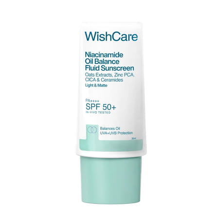 Wishcare Niacinamide Oil Balance Sunscreen Spf 50 Pa++++ Light & Matte Sunscreen | Oily Skin - 30ml