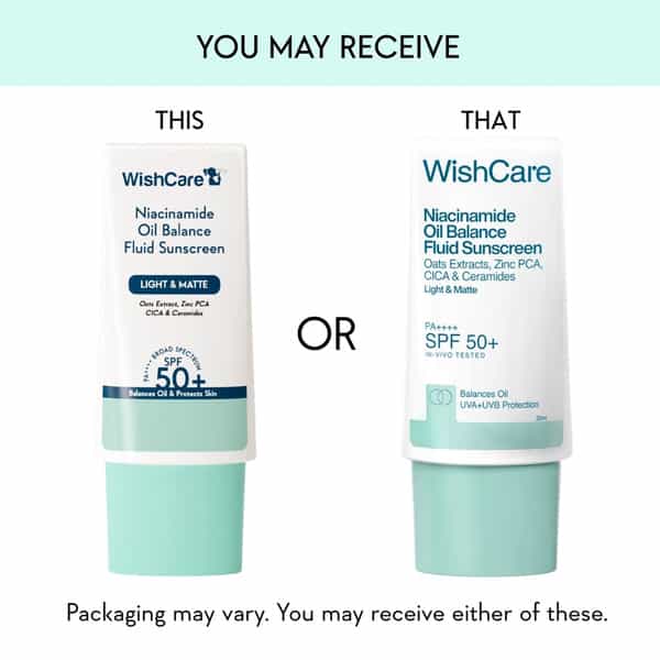 Wishcare Niacinamide Oil Balance Sunscreen Spf 50 Pa++++ Light & Matte Sunscreen | Oily Skin - 30Ml