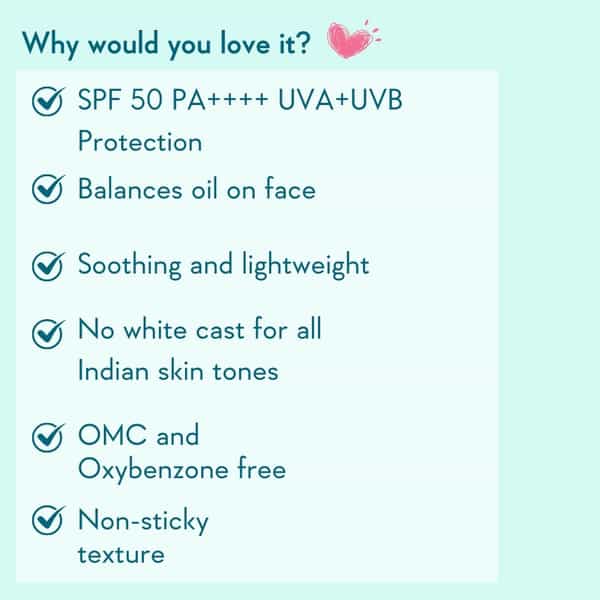 Wishcare Niacinamide Oil Balance Sunscreen Spf 50 Pa++++ Light & Matte Sunscreen | Oily Skin - 30Ml
