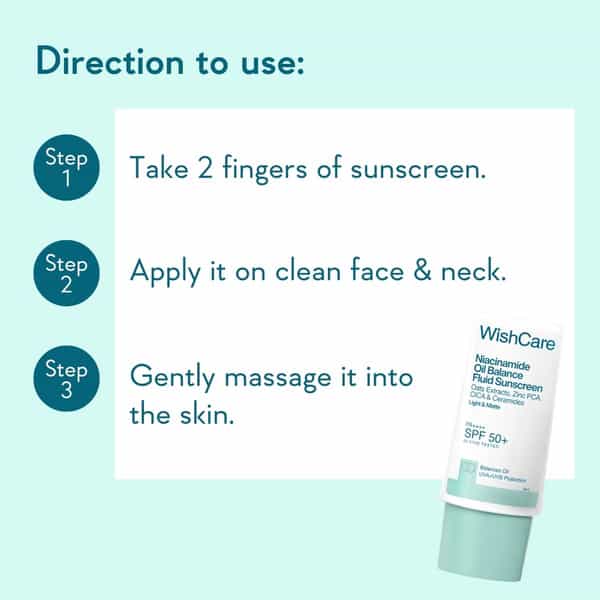 Wishcare Niacinamide Oil Balance Sunscreen Spf 50 Pa++++ Light & Matte Sunscreen | Oily Skin - 30Ml