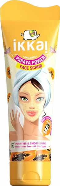 Ikkai By Lotus Herbals Organic Papaya Power Face Scrub- 100 G